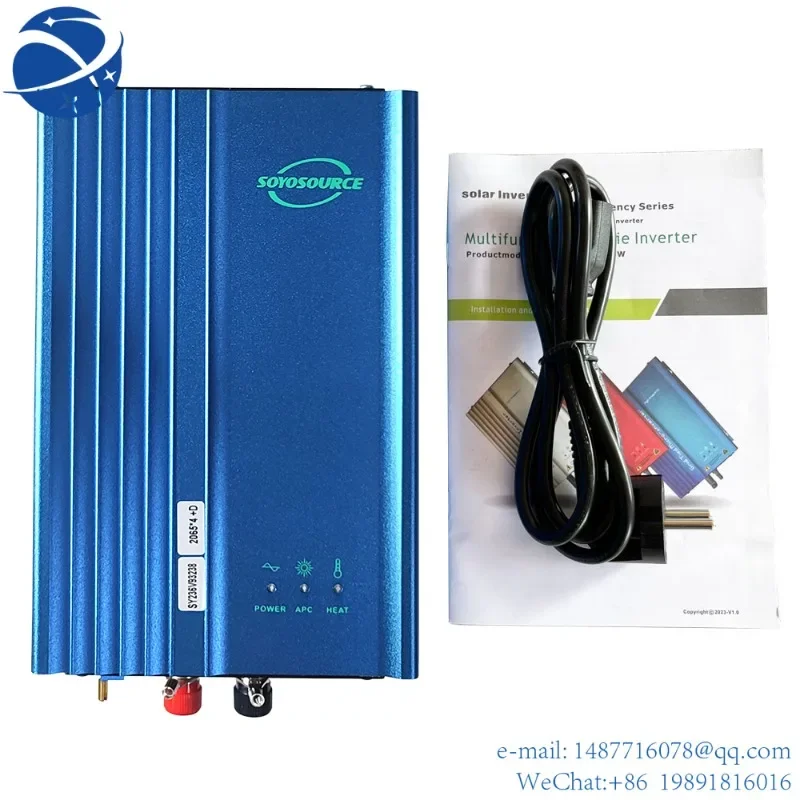 

YYHC 500W 600W DC 12V 24V 48V to AC 110V or 220V MPPT Solar Grid Connected Inverter Adjustable Battery Discharge Power