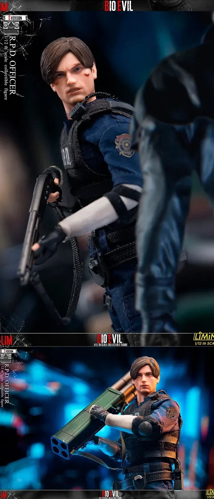 Limtoys-Resident Evil Leon RPD Officer Action Figure, Deluxe