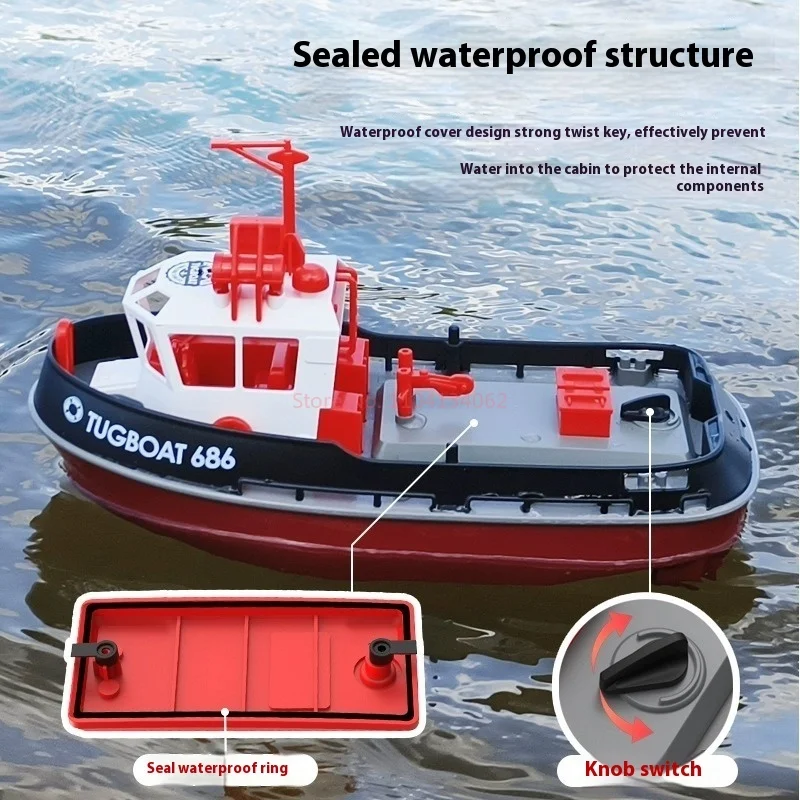 New Product 1: 72 Full Scale Remote Control Ship Simulation Tug 686 Dual Motor Small Tug Charging Children'S Toy Birthday Gift 4