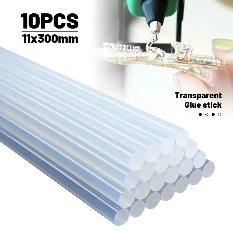 50PCS Hot Melt Glue Sticks Long Adhesive For Electric Gun Craft Tool 11mm *100mm 