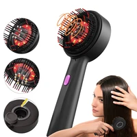 Peigne de Massage électrique Portable à lumière rouge, 3 Modes, peigne Laser pour follicules pileux sur la tête, applicateur d'huile essentielle 1