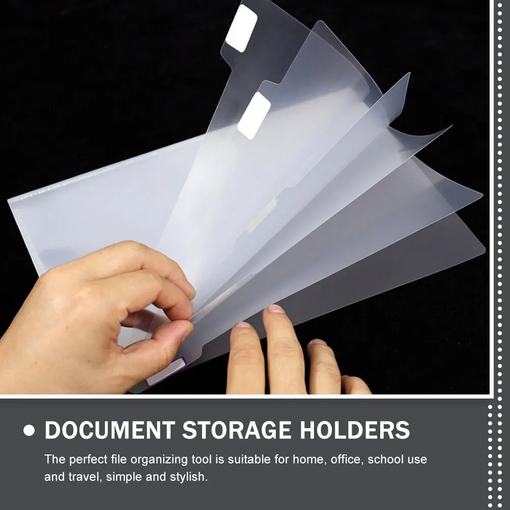 2Pcs 프리미엄 플라스틱 파일 폴더 사무실 학교 여행 계약 및 서류용 휴대용 다층 문서 정리함