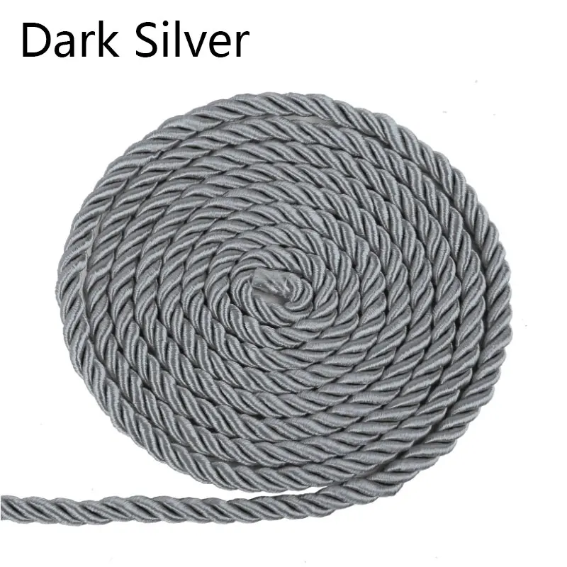 Luxurious 5mm Twisted Satin Rope for Elegant DIY Crafts & Decorative Packaging