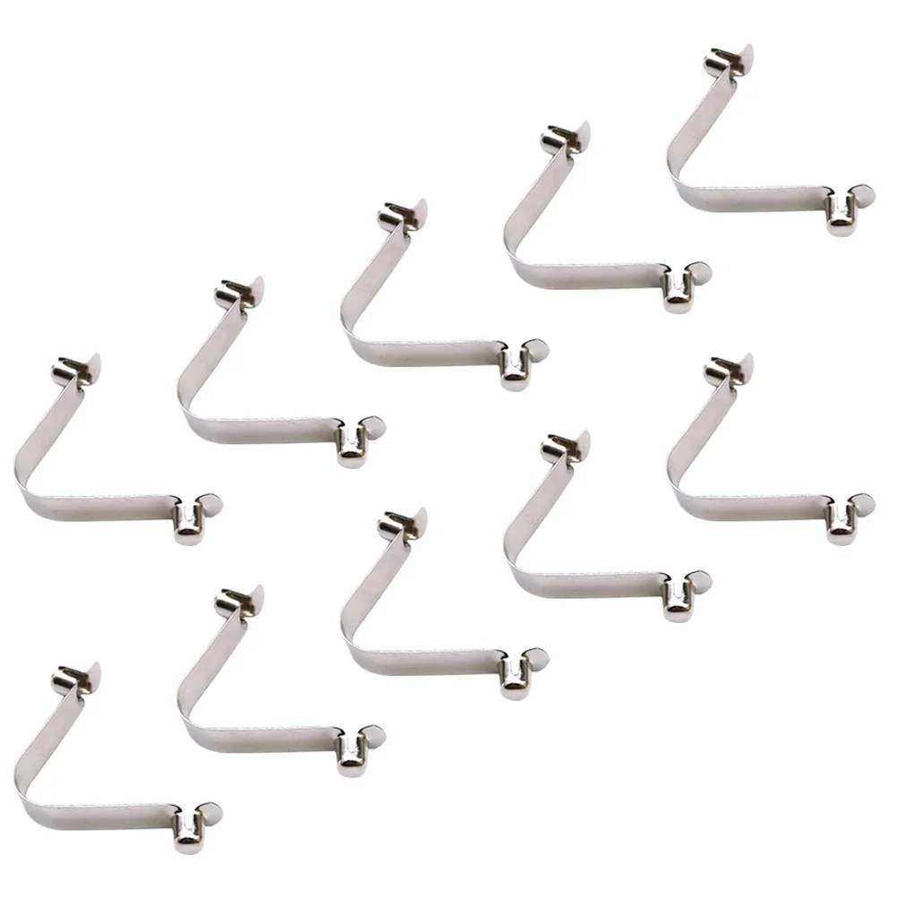 

10 шт. пружинная пряжка с полыми трубками, полюсная щетка для бассейна, полюсные зажимы из нержавеющей стали