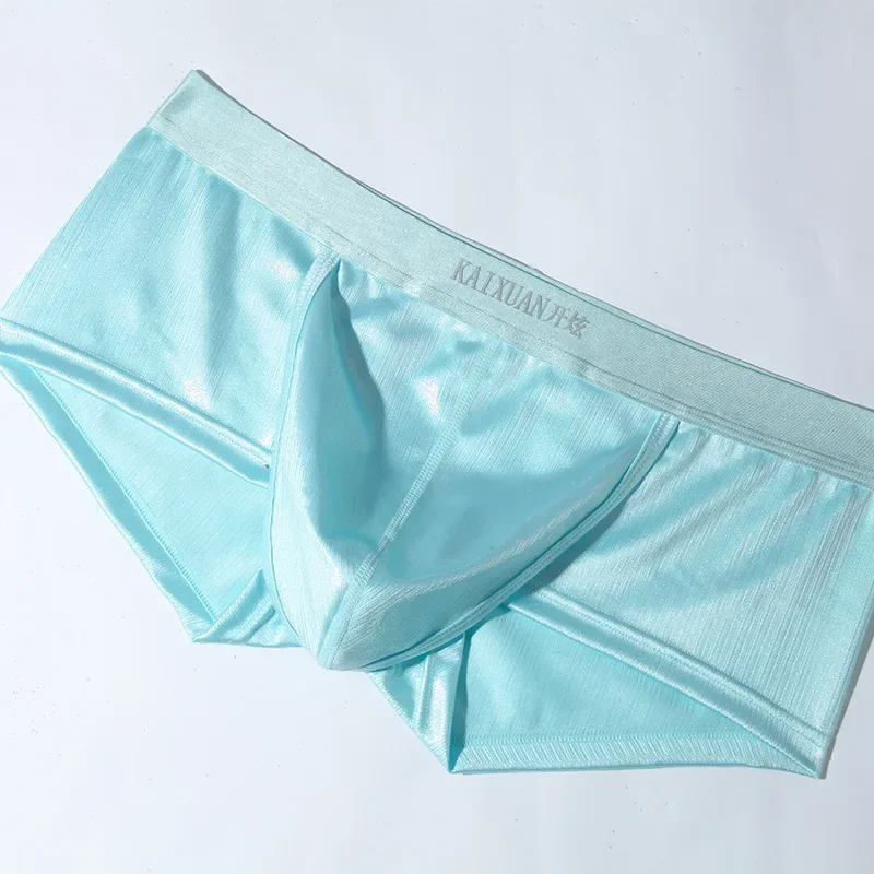 Flash Man Bulge Pouch Breathable Boxers Soft Thin Low Rise Unique Shape Fashion Shorts Lingerie Super Big Panties Underwear New