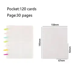 Kpop Idol Photocard Holder - Stylish Multi - Pocket Loose - Leaf Album (Transparent - 30 pages)
