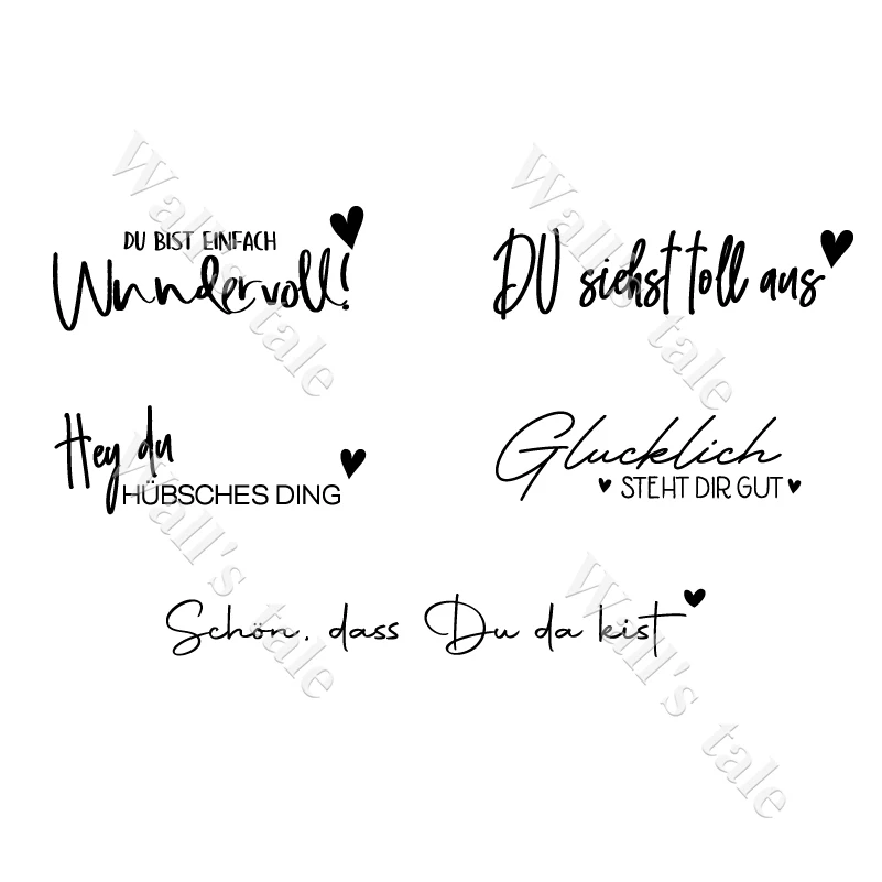 German Version Mirror Vinyl Sticker Decal Bathroom Mirror Decor