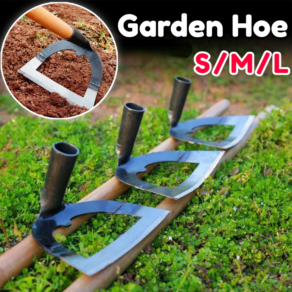 Weed Hoe Garden Weeding Puller Tools Steel Hollow Hoe Yard Weeding Rake Gardening Tools for Weed Removal Manual Grass Weeder
