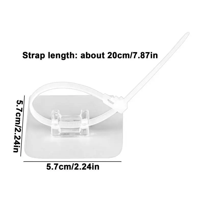 Wall Cable Holder Hose Holder Adhesive Clips 5pcs No Drilling Pipe Buckle Adjustable Hose Clip Cable Holders Waterproof
