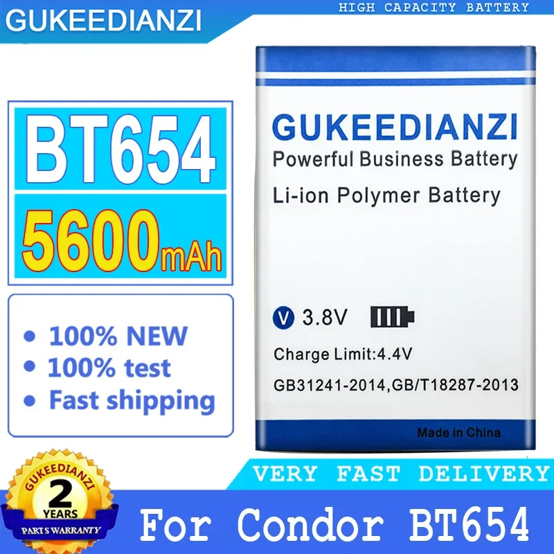 

5600mAh GUKEEDIANZI Battery For OUKITEL C23Pro C23 Pro for Condor BT654 Big Power Bateria