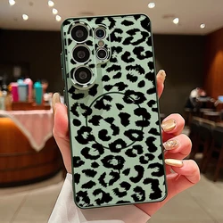 Striped Pattern Magnetic Phone Case Cover - Galaxy S23+ (A121 Green)
