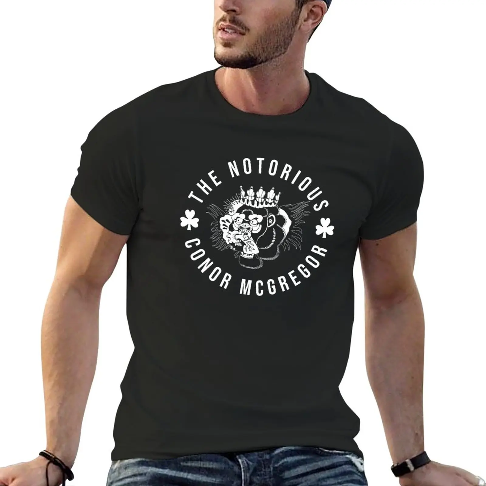 

New The Notorious MMA T-Shirt heavyweight t shirts Short sleeve tee t shirts for men cotton