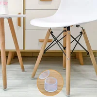4-12Pcs Chair Leg Caps Protector Rubber Round Square Floor Table Foot Cover Socks Pipe Plugs Furniture Leveling Feet Home Decor 4