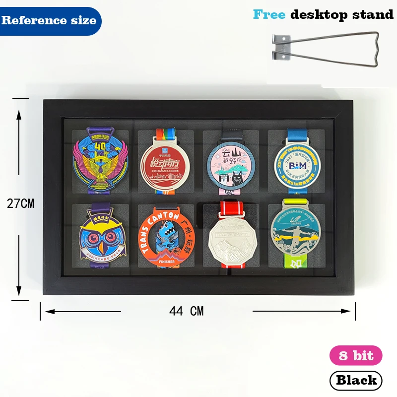 Rustic Wood Frame For Medal Marathon Display Medal Picture Frame Shadow Box Wall Chess Military Theme For You Athletes