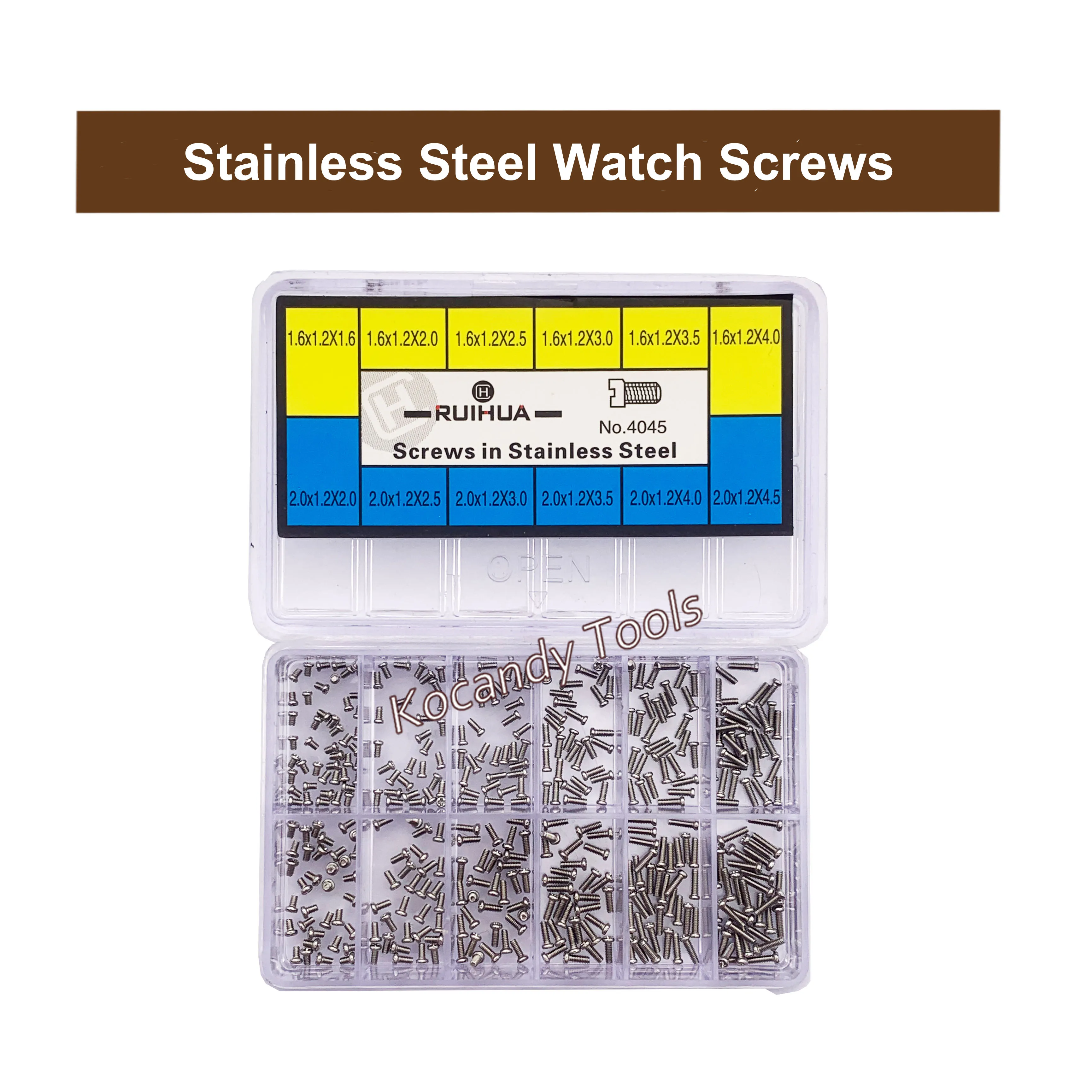 

Stainless Steel Assorted Screws Watch Tools For Repairs Watch 12 Sizes Watch Repair Tool Kit