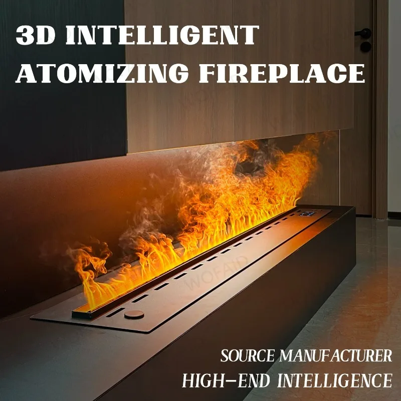 Modern 3d Flame Steam Fireplace Remote Control Electric Fire place Silent Water Mist Electric Decoration Atomization Fireplace