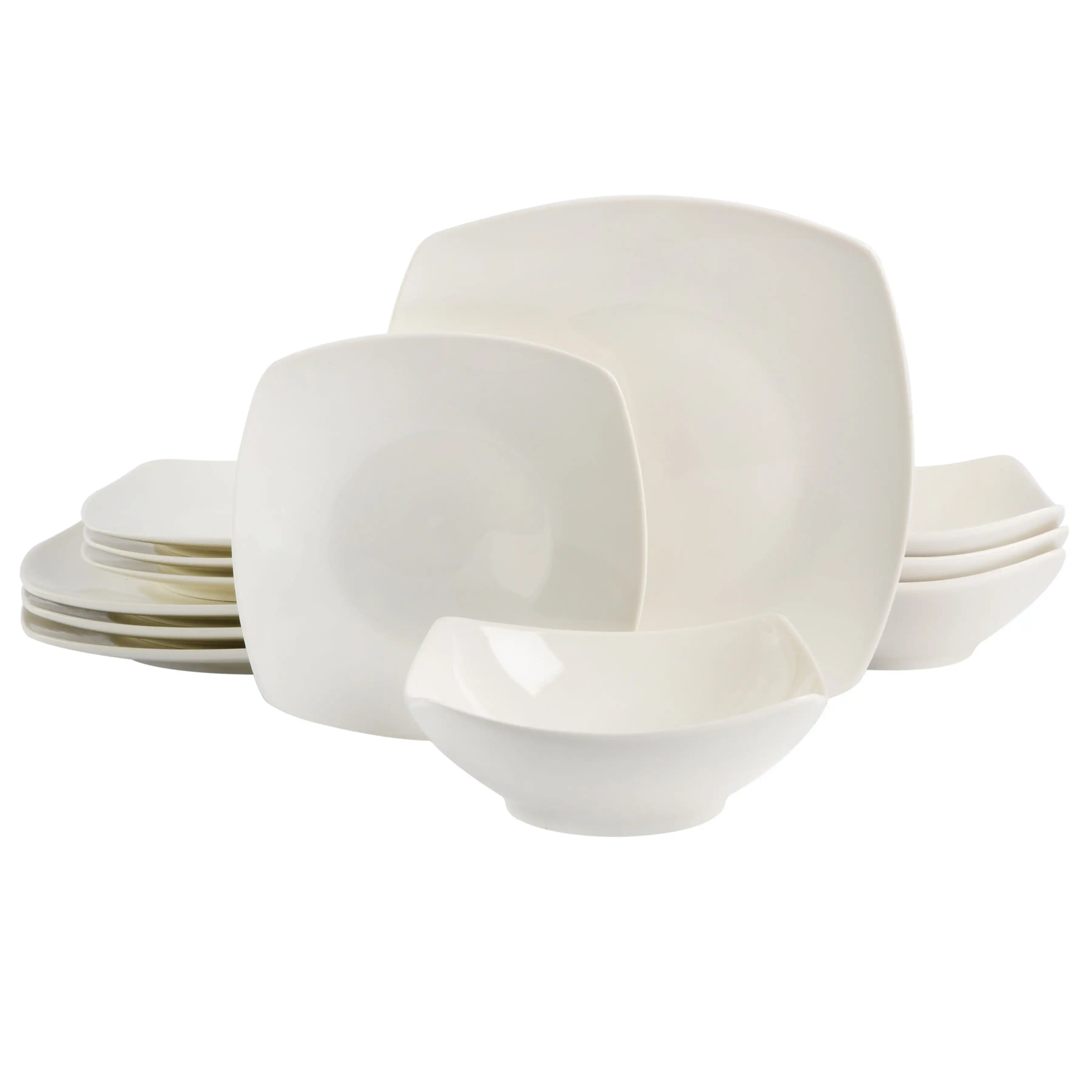 

Everyday Square 12-Piece Dinnerware Set