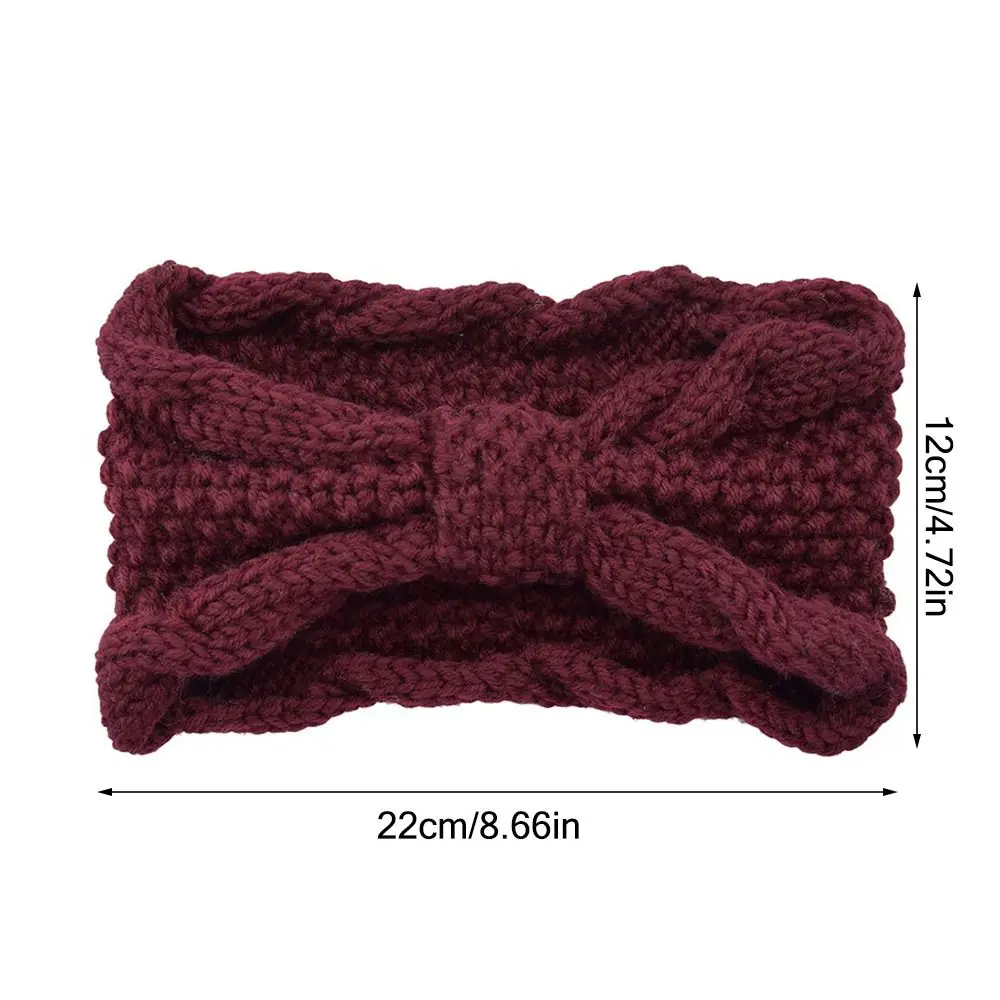 Wool Knitted Winter Headband Ear Warmer for Outdoor Sports
