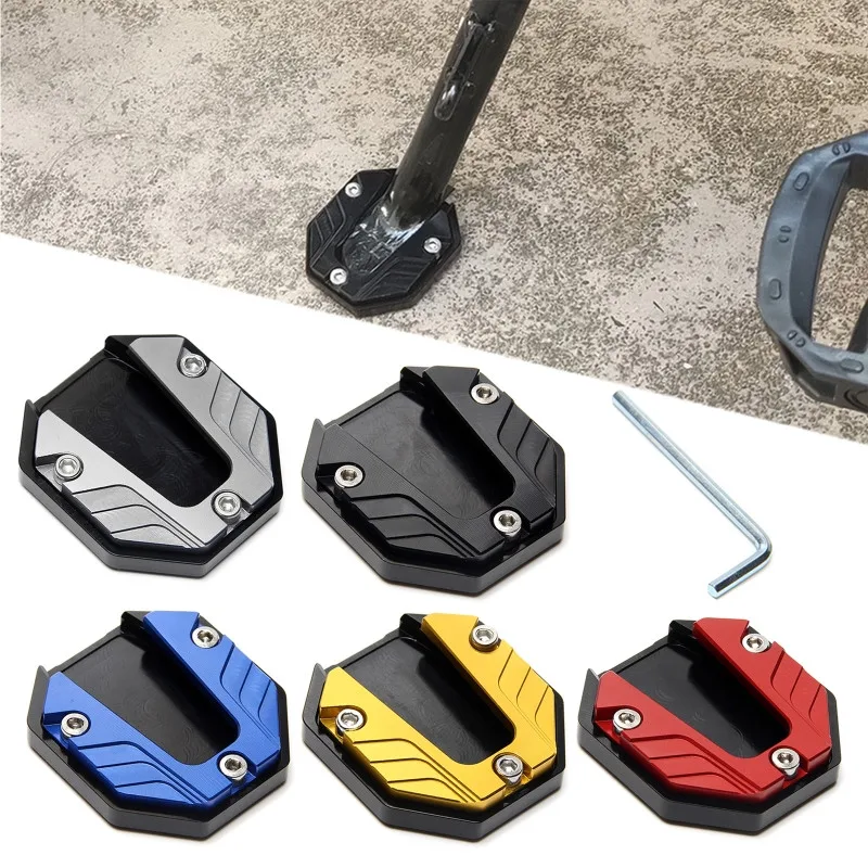 Motorcycle Kickstand Extender Motorcycle Kickstand Pad Scooter Kickstand Extender Scooter Motorcycle Bike Kickstand Extender Foot Side Stand Extension Pad Support Plate Anti-skid Enlarged Base