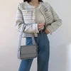 ITOOLIN Autumn Winter Women Elegant Tweed Cardigan Short Coat With Pocket Single Breasted Jacket For Women Loose Outwear 2024 - Blue