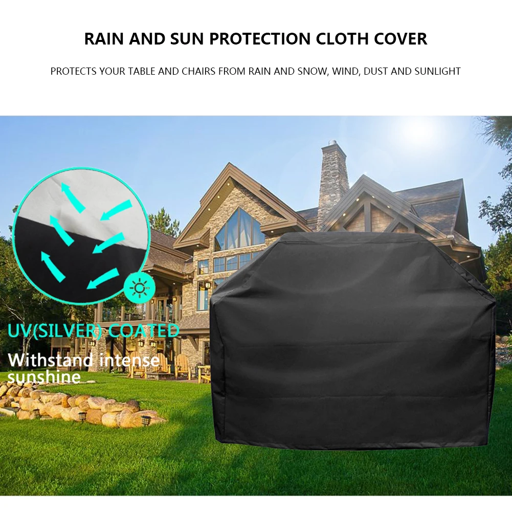 Barbecue Covers Waterproof Outdoor Barbecue Cover Anti-Dust Weather Resistant Square Rain Protective