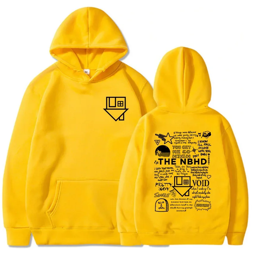 Streetwear Unisex Hip Hop Graphic Hoodies The Neighborhood NBHD Band Printing Sweatshirts Female Long Sleeve Winter Tops 5