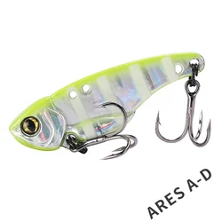 Premium Metal VIB Fishing Lure with Treble Hook and Low Center of Gravity - 15g (Ares - A - Col.D)