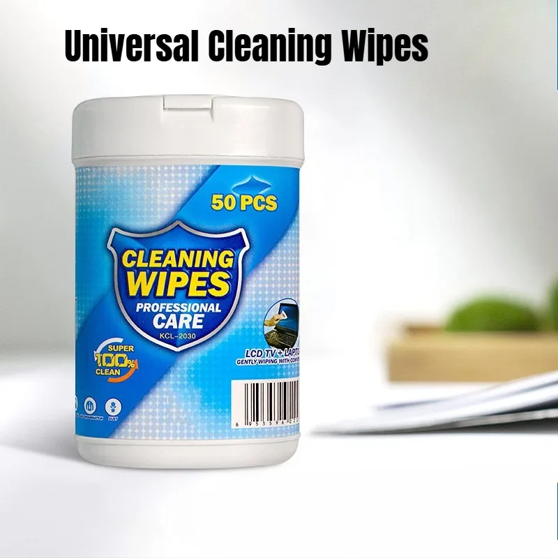 50PCS/Box Soft Anti-static Cleaning Wipes Wet Tissues For Computer Laptop LCD Monitor TV Mobile Phone Screen Digital Products 2