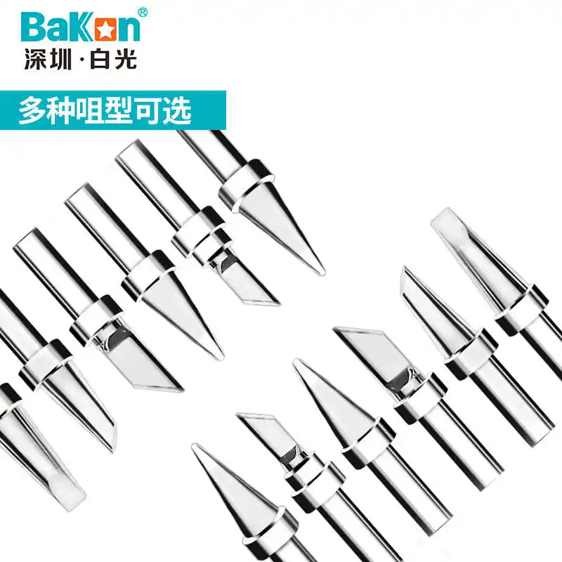 Bakon 500M Soldering Tip for BK3300L/BK3300A/BK3600 Welder Station Iron, BK500M-k/SK/B/2.4d/5d/3c/5c/6C