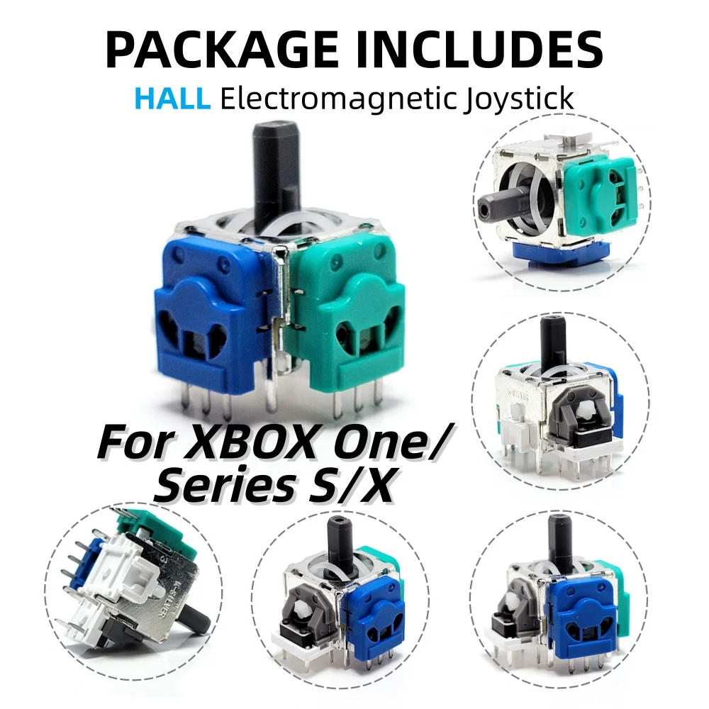 2-10pcs Hall/TMR Electromagnetic Joystick New Anti-Drift Joystick for Xbox One Xbox Series XSS XSX Hall Effect Magnetic Joystick