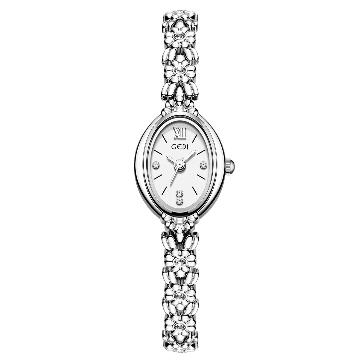Ladies' Light Luxury Retro Diamond-Embellished Bracelet Watch