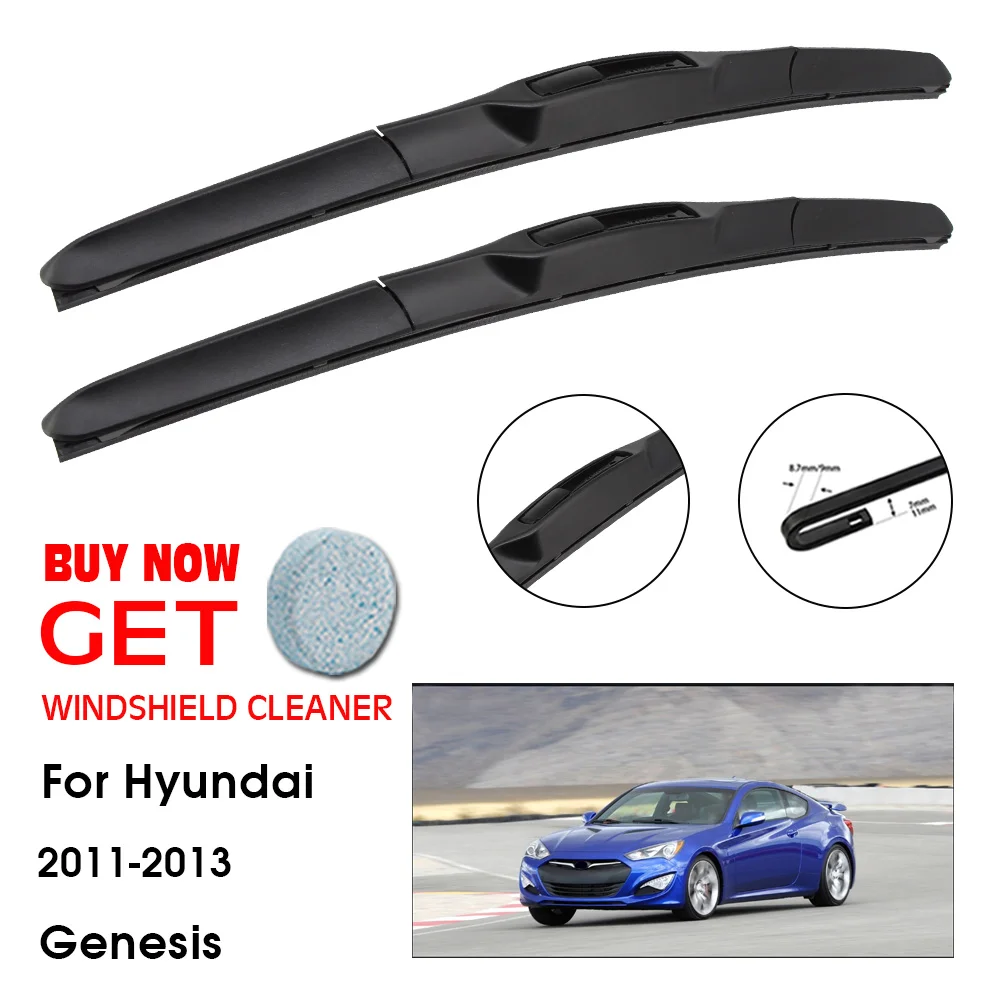

Стеклоочиститель для омывателя ветровых стекол для Hyundai Gen9, 2011-2013, 24 + 18 дюймов