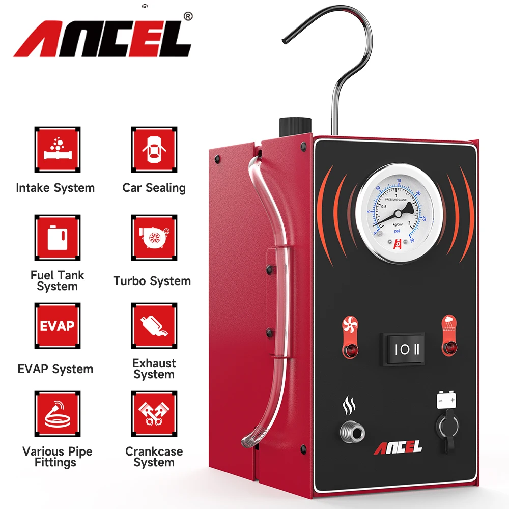 

ANCEL S200 Car Smoke Leak Detector Oil Pipe Leaks Analyzer Tester Evap Smoke Machine Gas Leakage EVAP System Diagnostic Tools