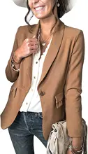 Womens Casual Pocketed Office Blazers Draped Open Front Cardigans Jacket Work Suit