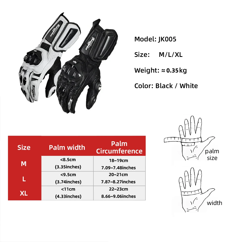 Motorcycle Gloves Genuine Leather Men Luva Riding Moto Motorcycle Guantes Racing Equipment Waterproof Riding Touch Screen Motocross Winter