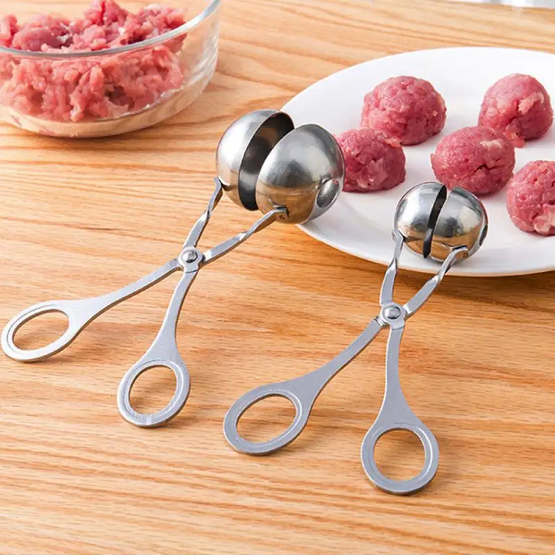 Meatball Maker Tool Clip Newbie Antiaderente Farcito Palla Di Carne Cucchiaio Shaper Cooking Scoop Accessori Da Cucina In Acciaio Inossidabile