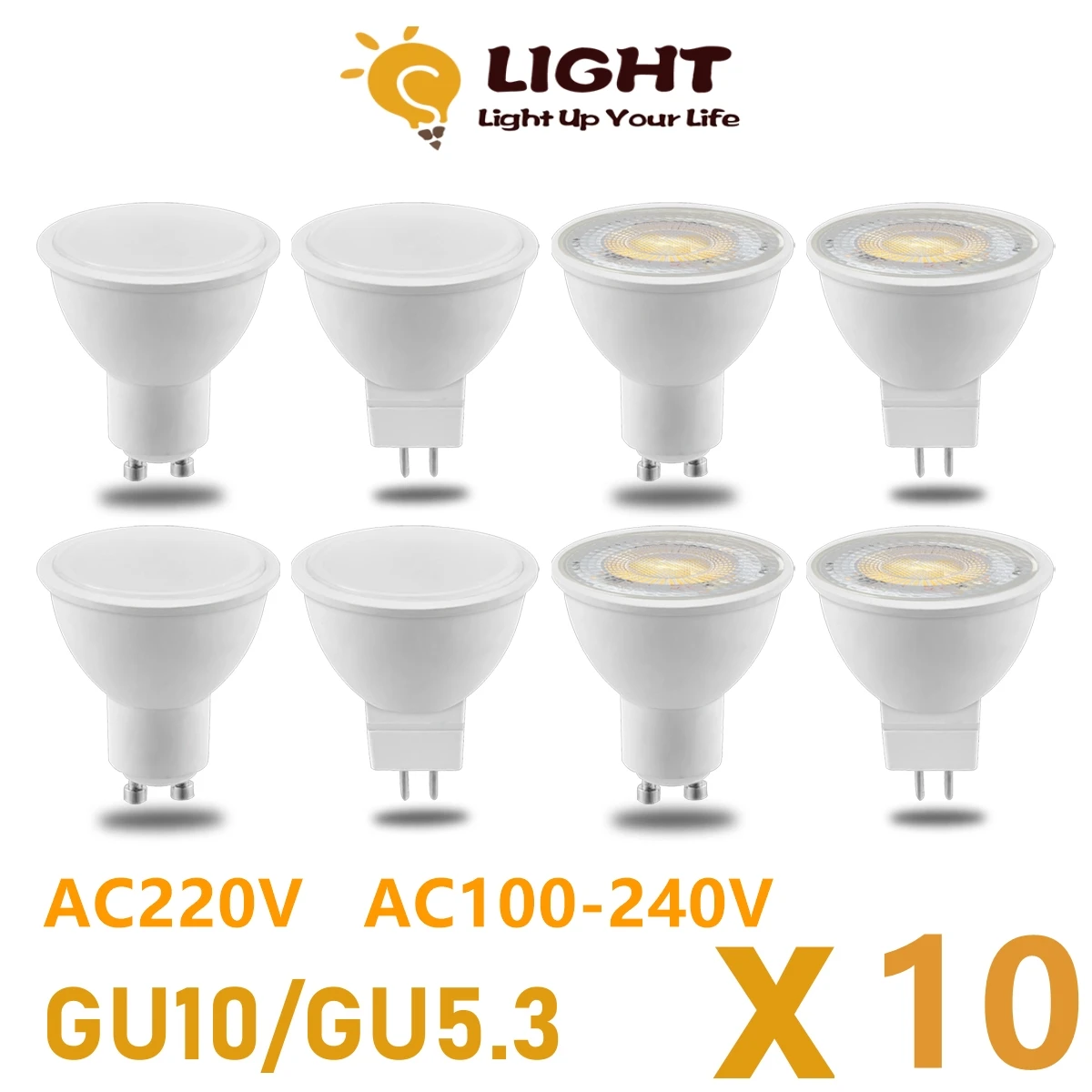 Support Spot LED Encastrable Max 10W GU5.3/GU10 AC/DC12V-AC220-240V Étanche  IP65 Ø99mm 