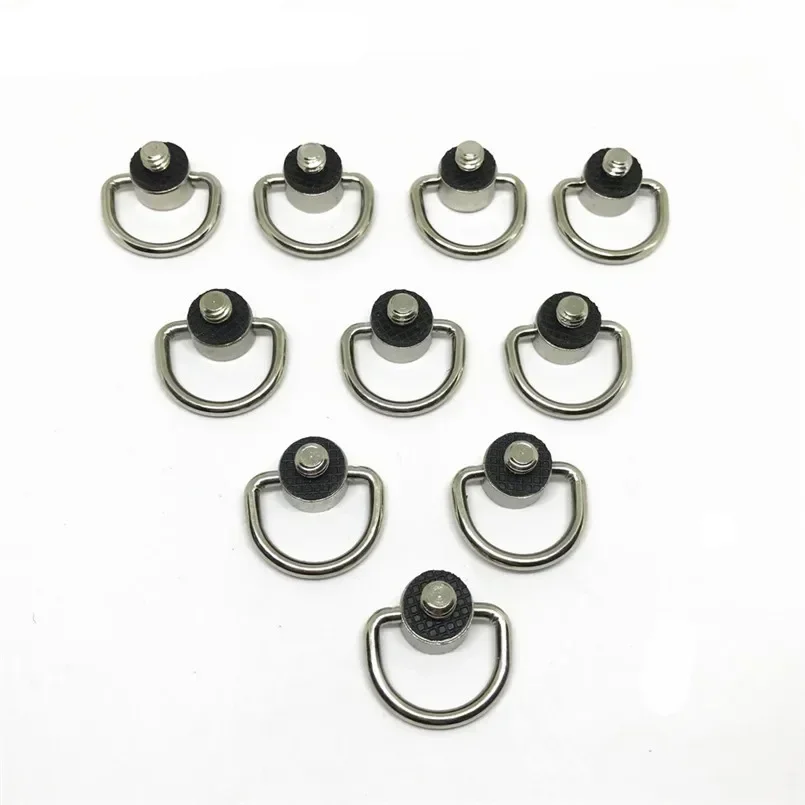 Jadkinsta 50PCS Metal D Ring Camera Screw Adapter DSLR 1/4 Connector Camera Strap Quick Release Plate Screws Camera Accessories