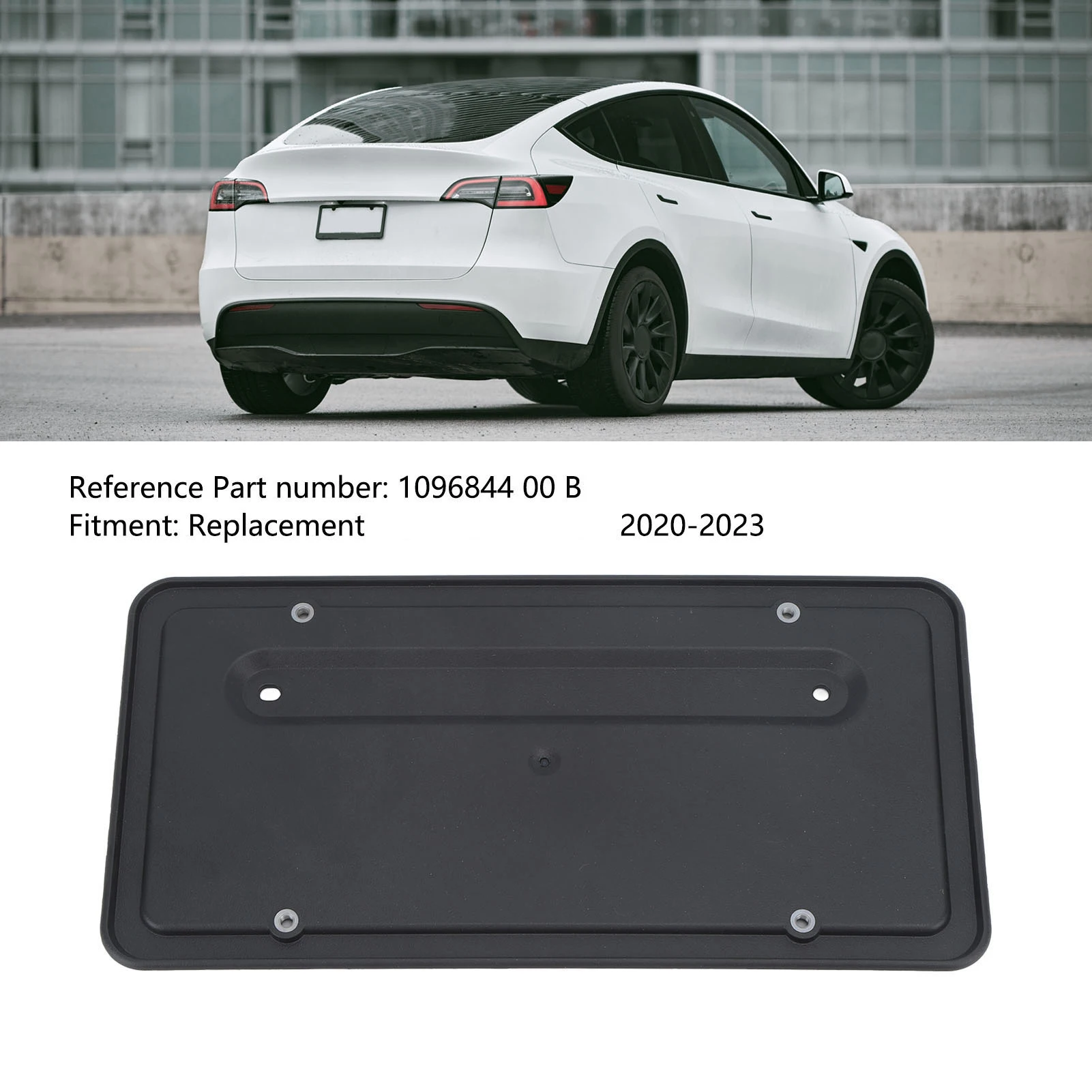 Rear License Plate 1096844 00 B 1138982 00 A License Plate Frames Replacement for Model Y to