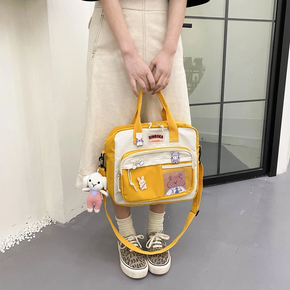 Cute Little Fresh Girl School Bag Korean Tote Shopper Bag Soft Girl Sweet  Cute Bow Crossbody School Shoulder Messenger Small Bag Y303N From Ai824,  $26.79 | DHgate.Com