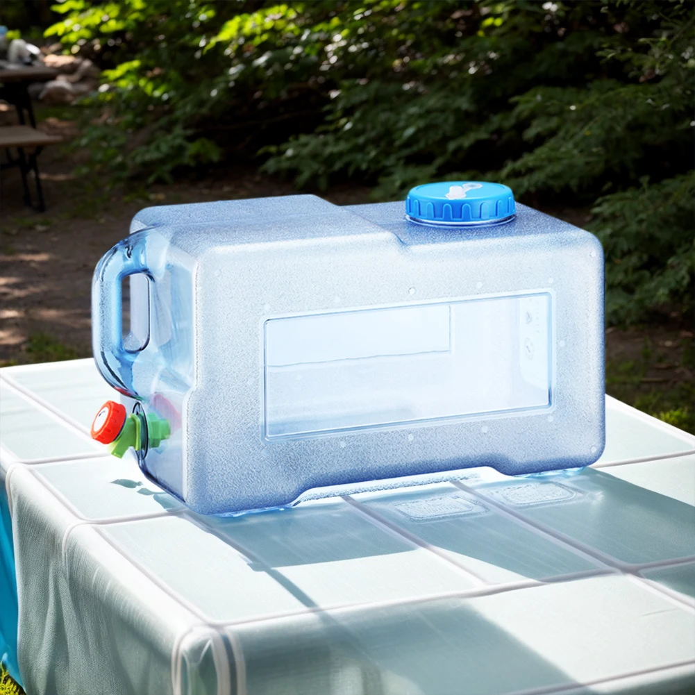 25L Pure Water Bucket with Faucet Water Storage Container Large Capacity Water Storage Bucket for Self-Driving Tour