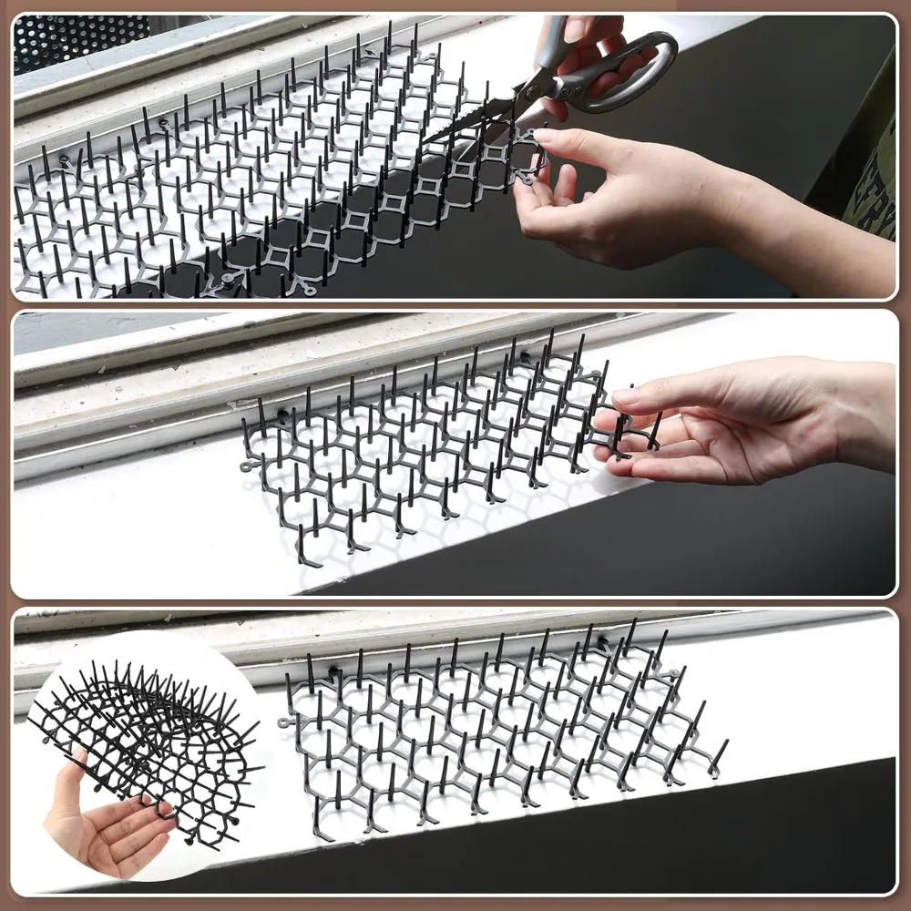 20 X 15cm Cat Repellent Garden Fence Anti Cat Animal Barrier, Equipped with A Fence To Ward Off Fearful Cats, Set of 20 Pieces