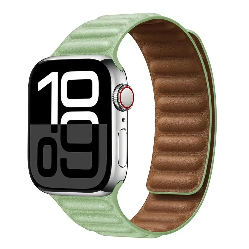ตัวเลือกสินค้า สายหนังแท้ Apple Watch สายแม่เหล็ก รองรับหลายขนาด