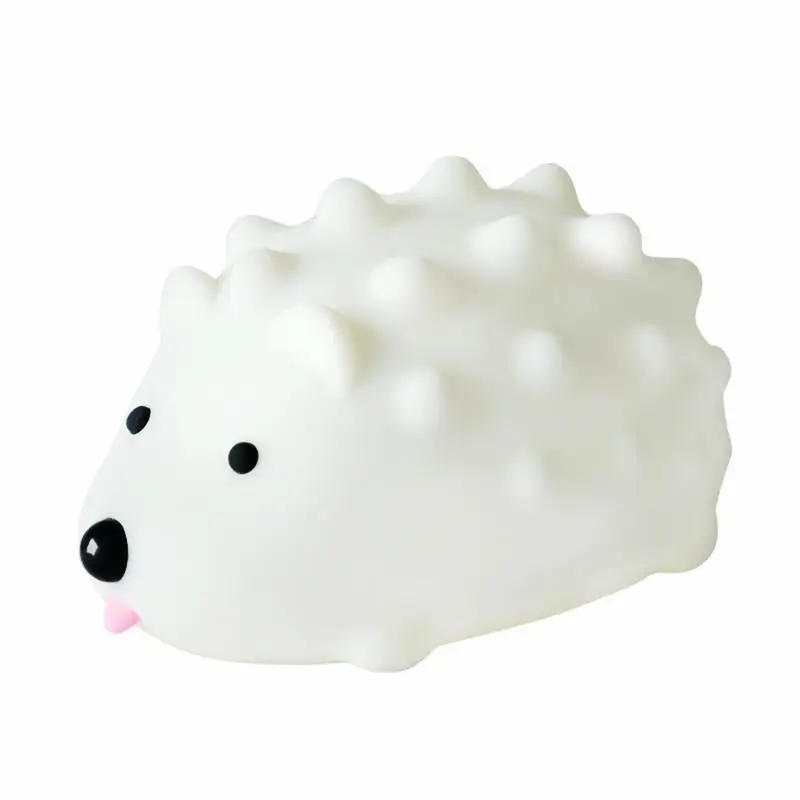 

Hedgehog Nightlights LED Night Light Cartoon Silicone Baby Pat Touch Lamp With Color-Change USB Charging For Children