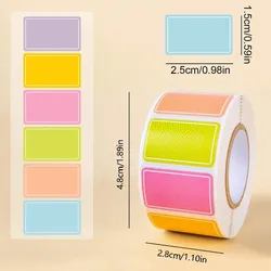 Vibrant Waterproof Self - Adhesive Writable Labels and Journaling Stickers (Random Color)