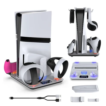Station de charge de refroidissement multifonctionnelle, refroidisseur de console hôte PS5 Slim PRO, support S6, base de développement pour PS Vinter
