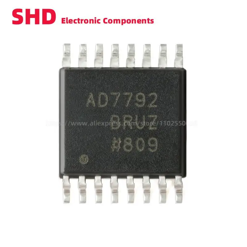 

AD7792BRUZ-REEL TSSOP-16 16-bit Σ-Δ, аналоговый-цифровой конвертер (ADC)