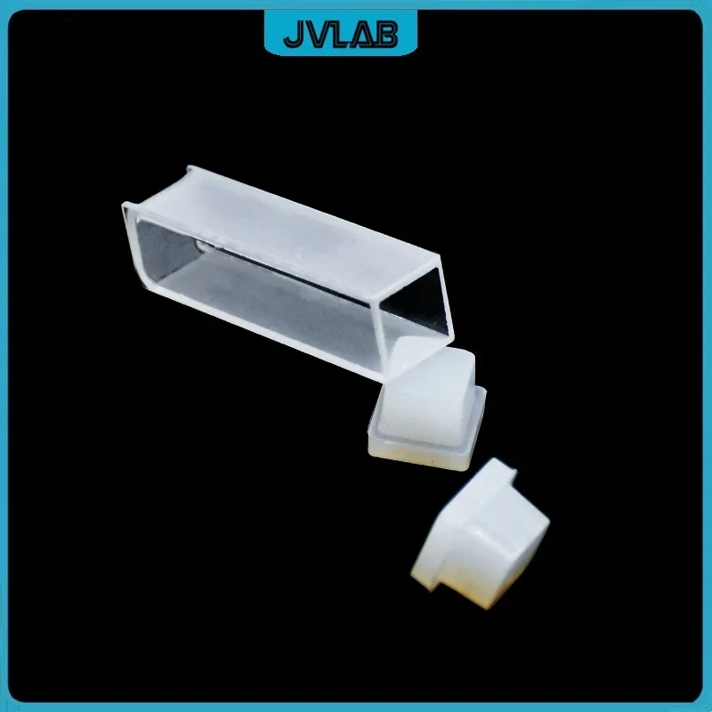 Quartz Cuvette Cell Silicone Cell Cover Glass Cuvette Lid Quartz Cuvette Silicone Stopper For Size 10mm*10mm Cuvettes Resistant Corrosion 10 / PK