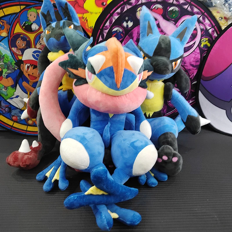 70cm Pokemon Anime Lucario Large Plush Toys Greninja Zeraora