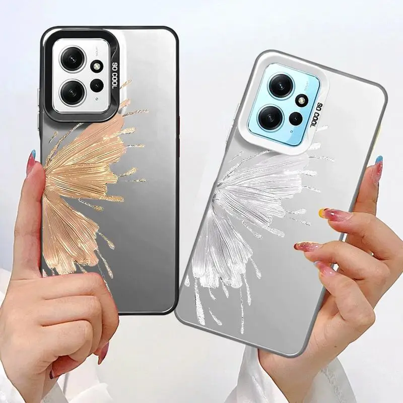 Bellissima custodia per telefono con motivo a farfalla per Xiaomi Redmi A1 A2 Plus A3x 12 13 12C 13C 5G Poco C50 C51 C61 X3 NFC TPU Soft Shell_voghion.com
